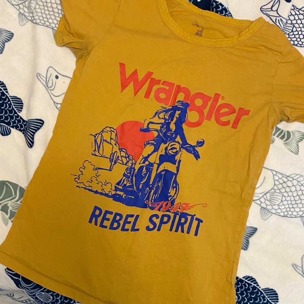 Wrangler Kids Yellow Graphic Tee